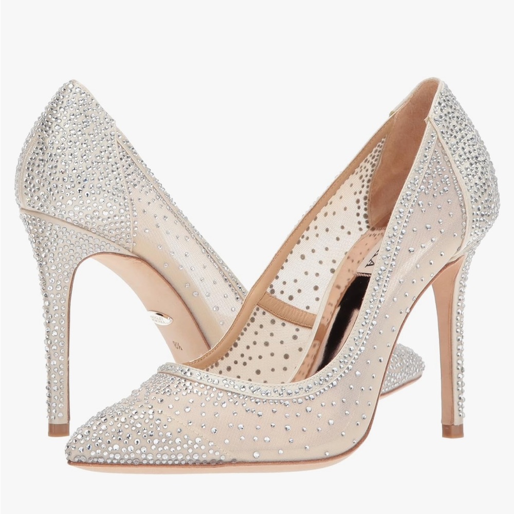 Badgley Mischka Weslee III Pointed Toe Adorned High Heel Pumps Size:8.5 & 7 NWOB